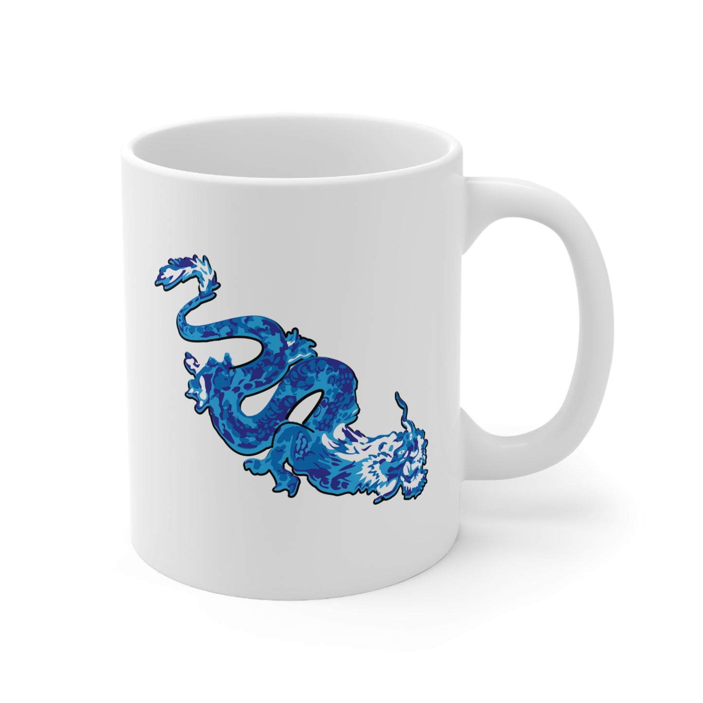 Abstract Dragon - White Mug