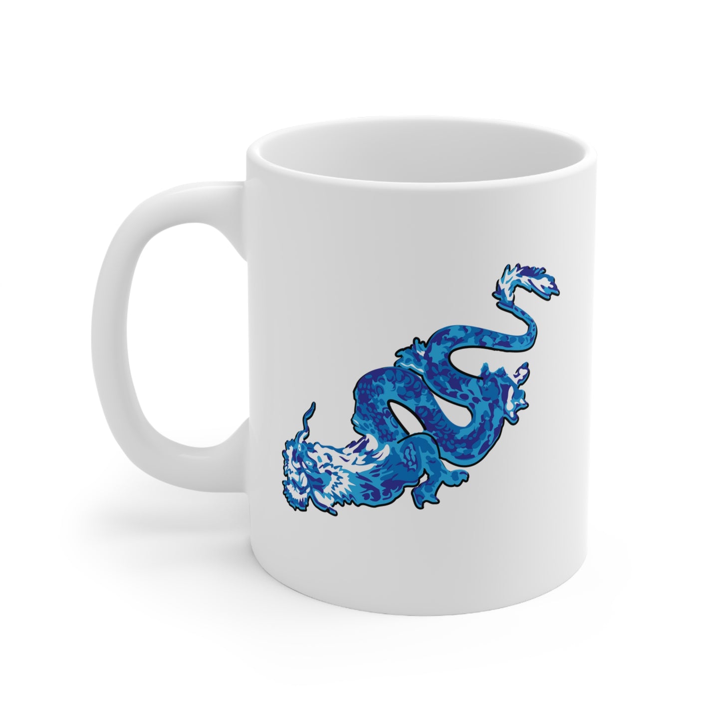 Abstract Dragon - White Mug