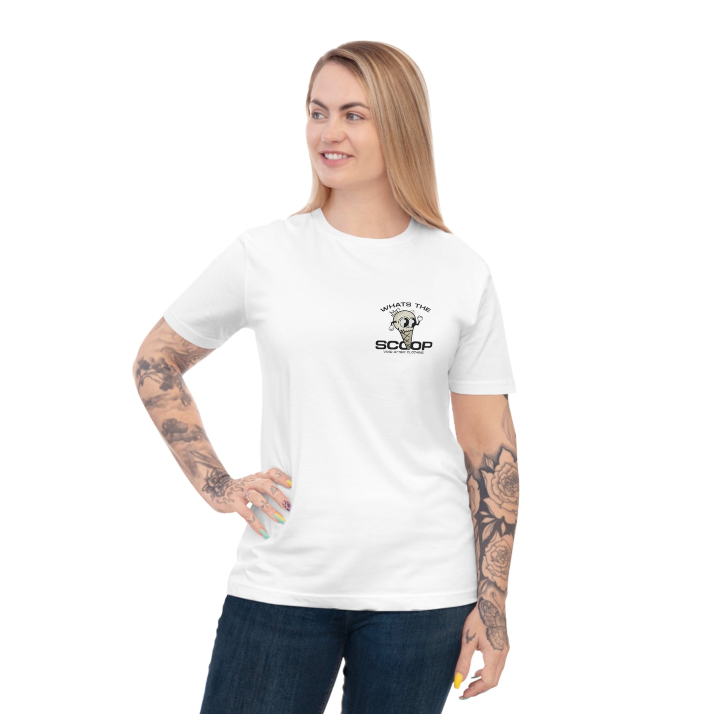 002 What's The Scoop White T-Shirt