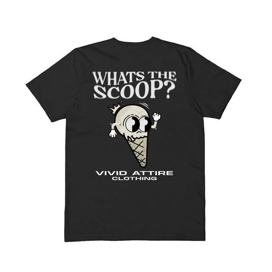 002 What's The Scoop Black T-Shirt