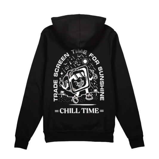 001 Chill Time Black Hoodie