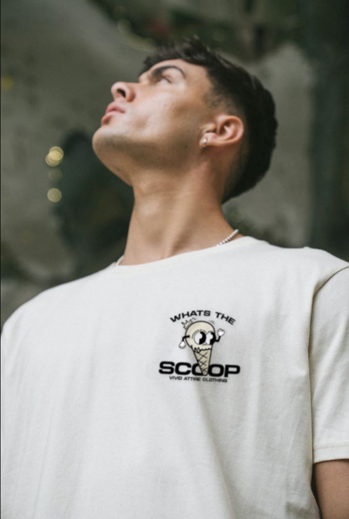 What's The Scoop 002 White T-Shirt