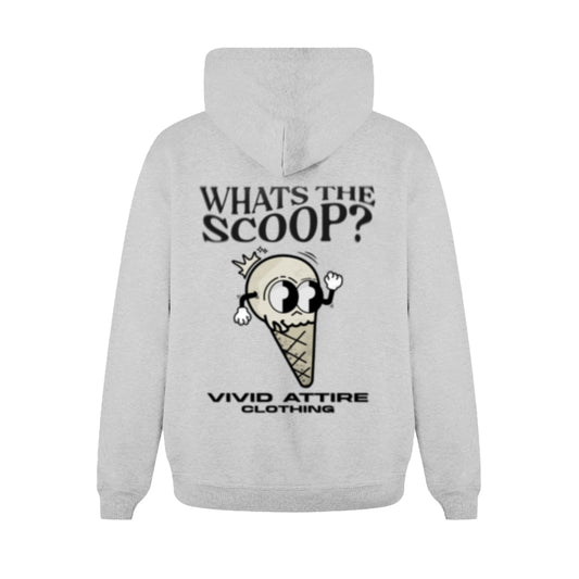 002 What's The Scoop Grey Hoodie