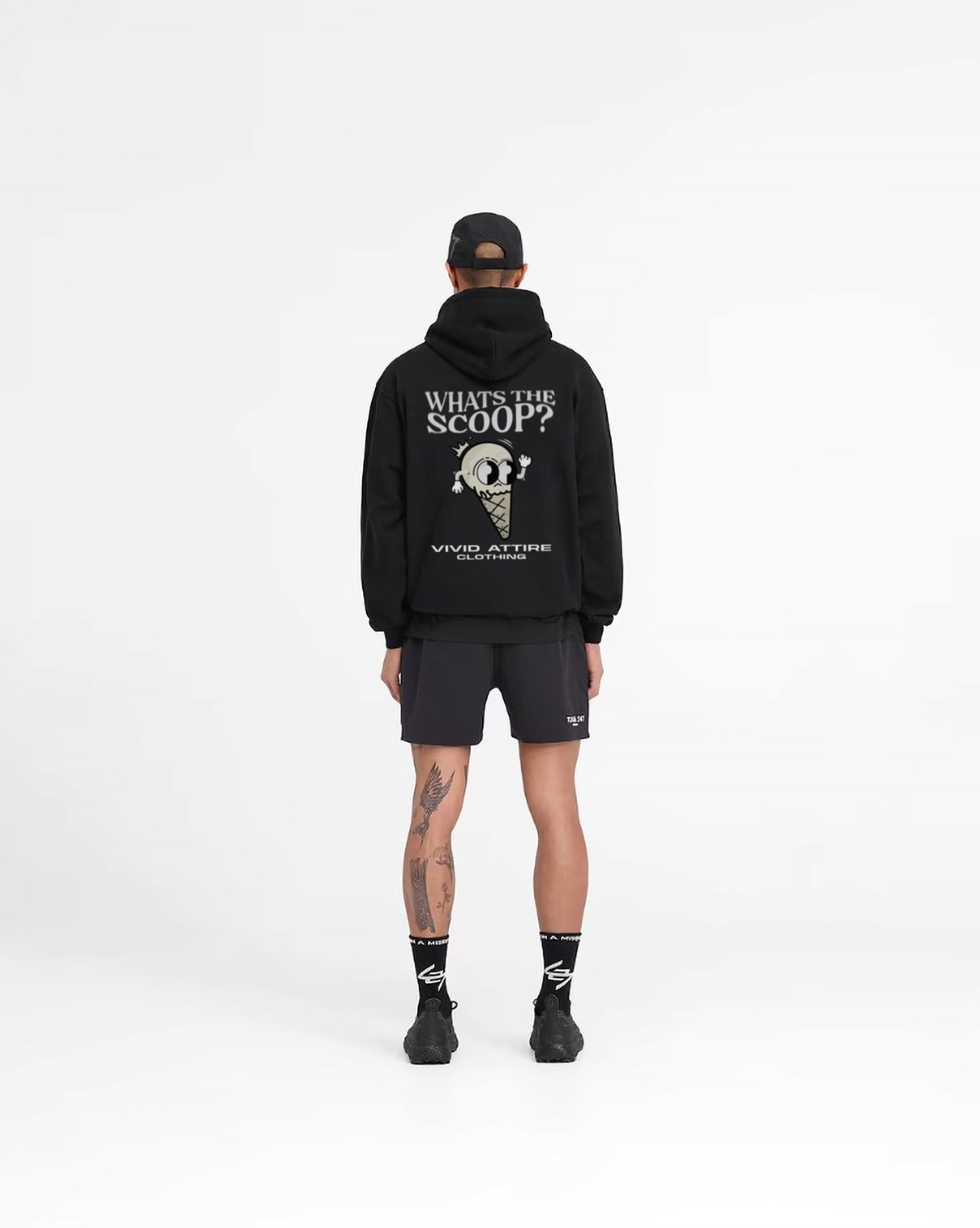 002 What's The Scoop Black Hoodie