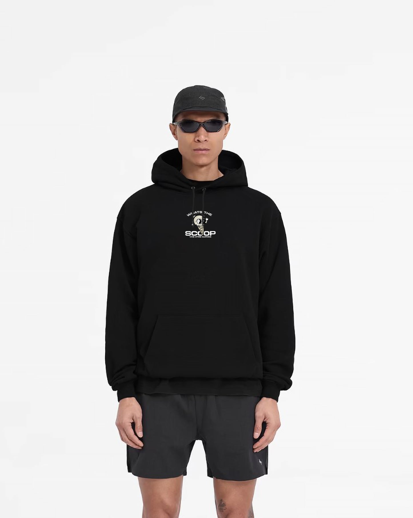 002 What's The Scoop Black Hoodie