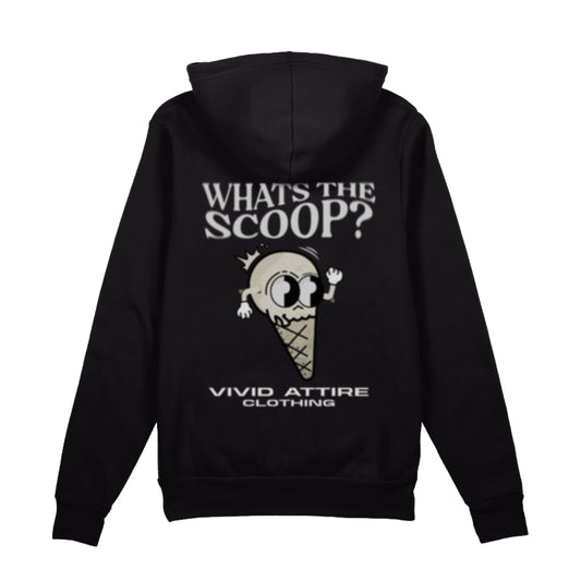 002 What's The Scoop Black Hoodie