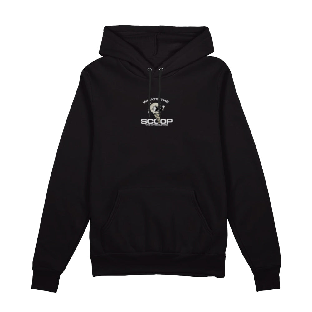 002 What's The Scoop Black Hoodie